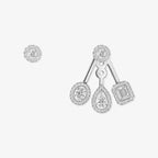 [Loco ] My Twin Trio  Diamond Earrings