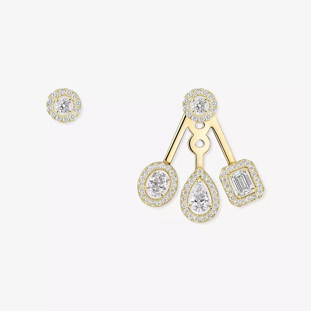 [Loco ] My Twin Trio  Diamond Earrings
