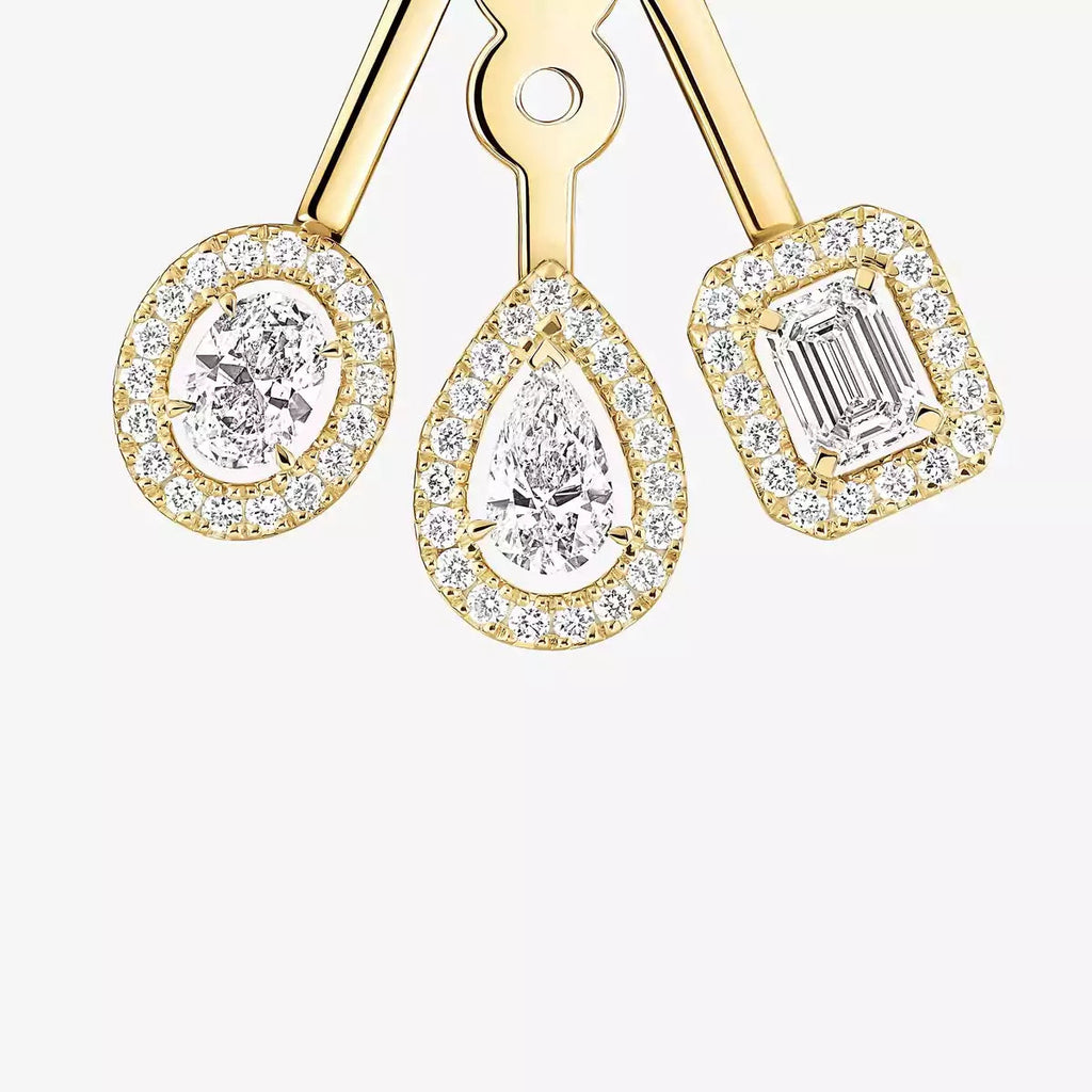 [Loco ] My Twin Trio  Diamond Earrings