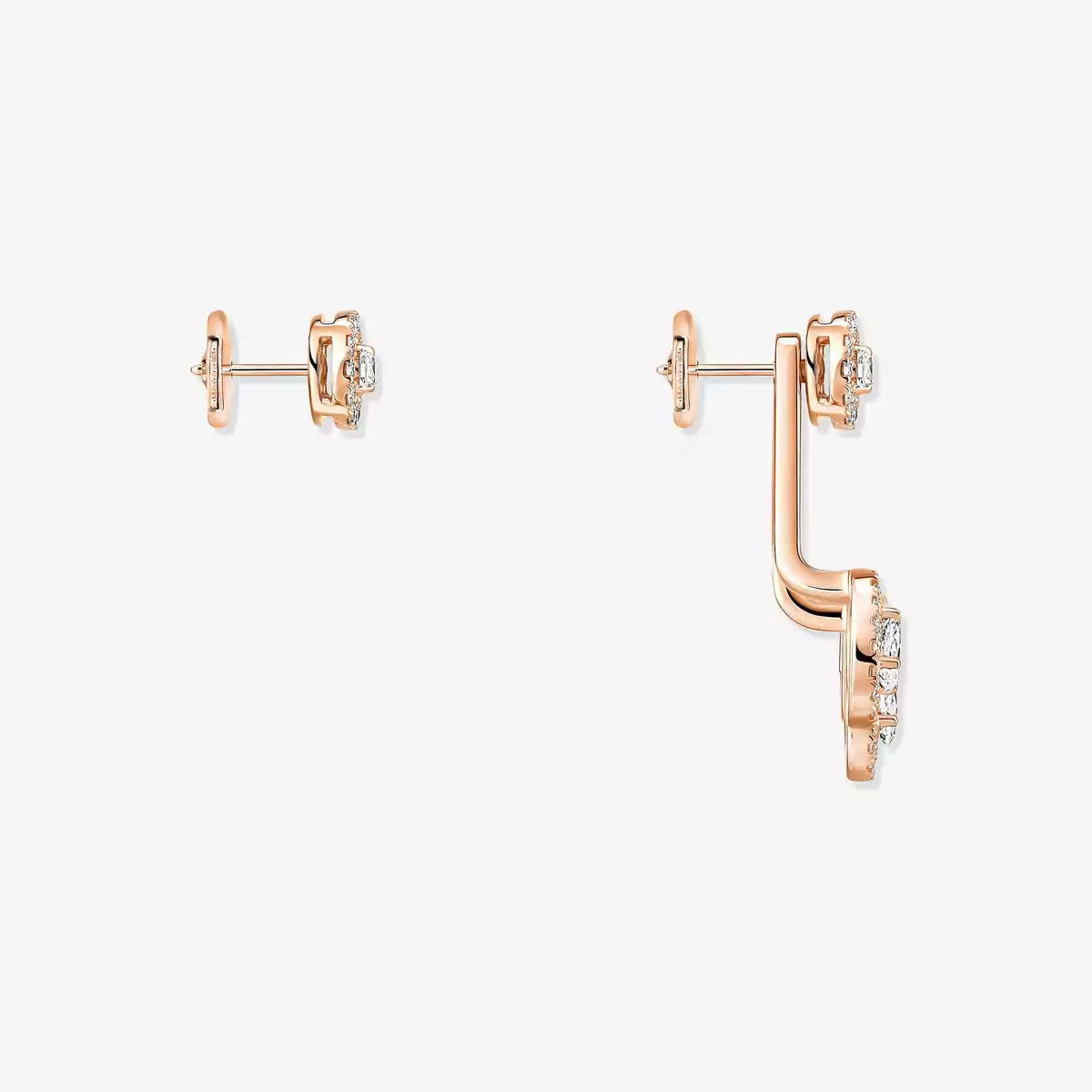 [Loco ] My Twin Trio  Diamond Earrings