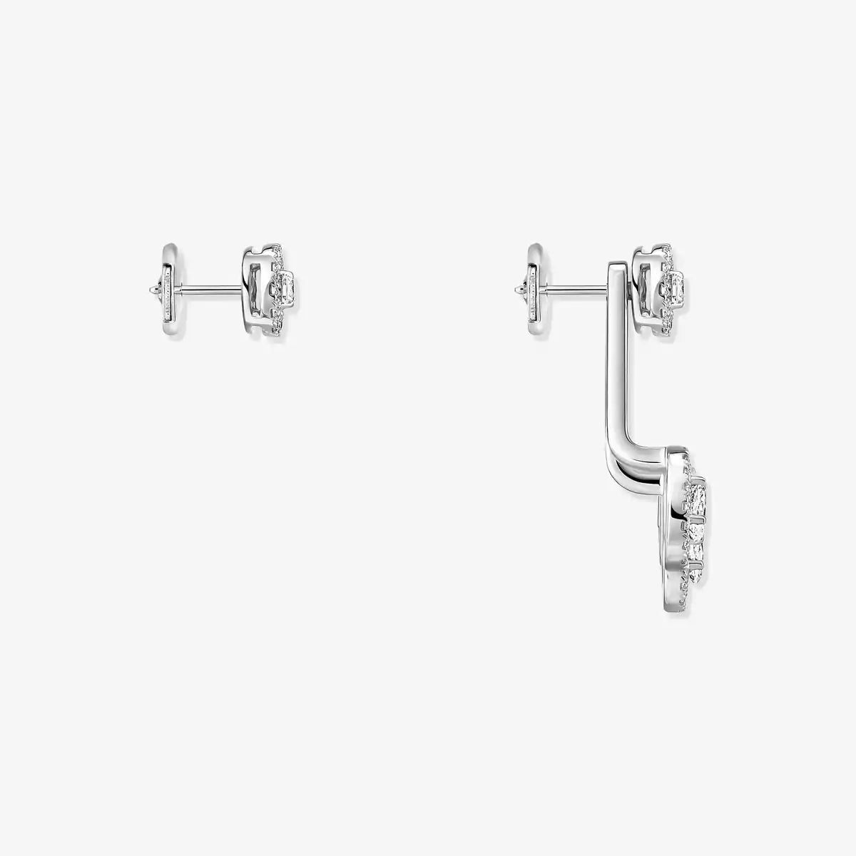 [Loco ] My Twin Trio  Diamond Earrings