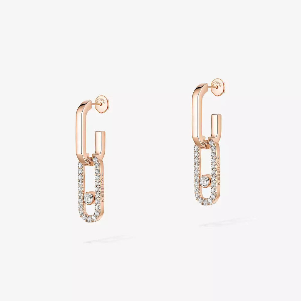 [Loco ]Move Link Diamond Earrings