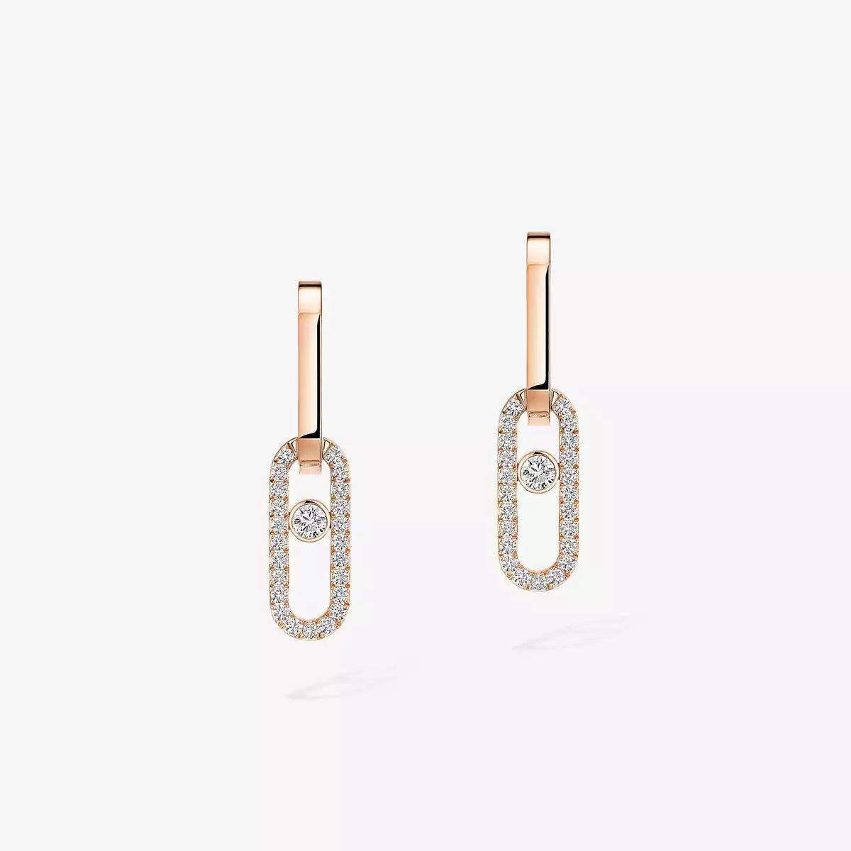 [Loco ]Move Link Diamond Earrings