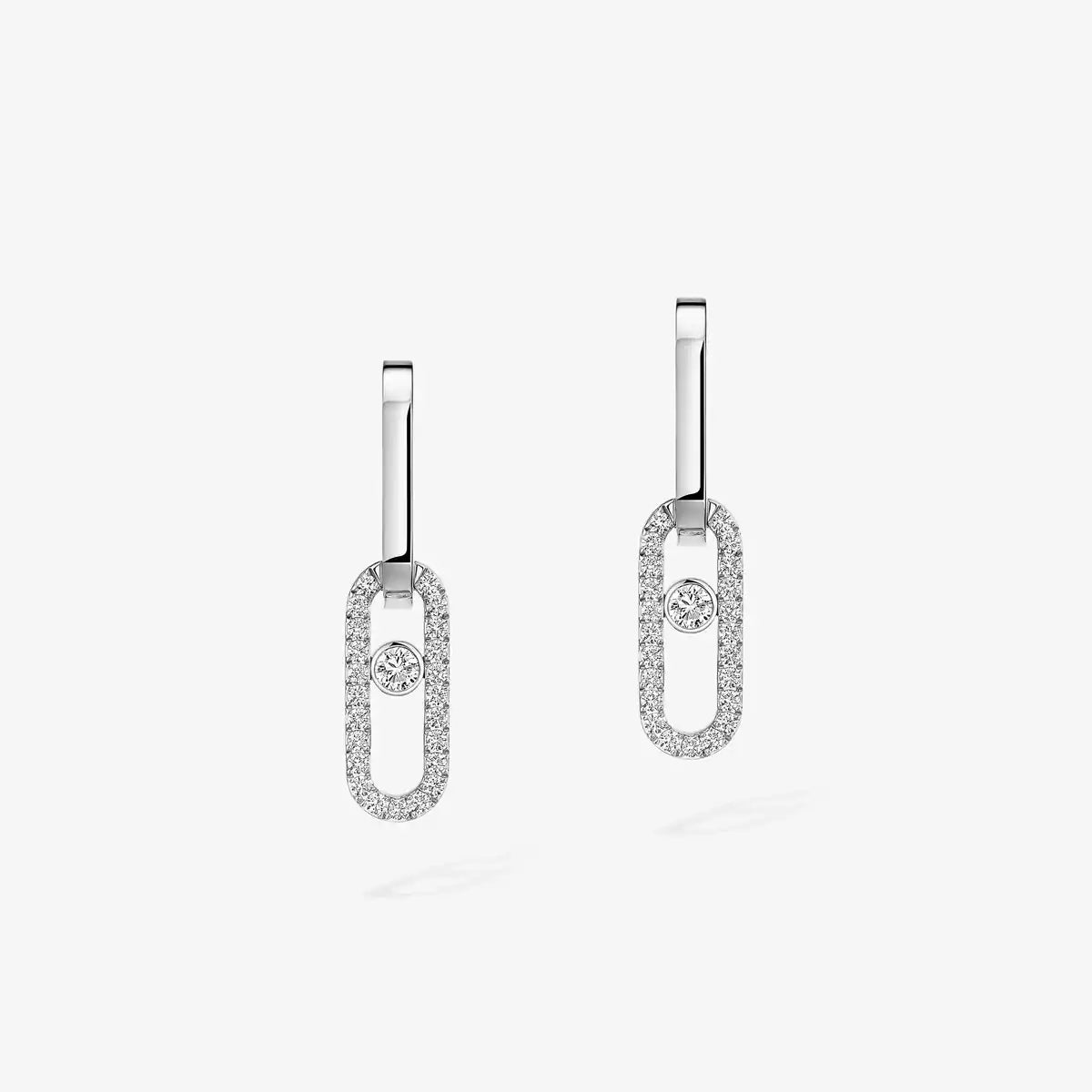 [Loco ]Move Link Diamond Earrings