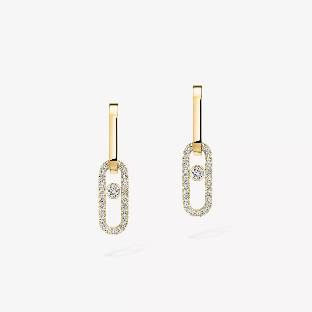 [Loco ]Move Link Diamond Earrings