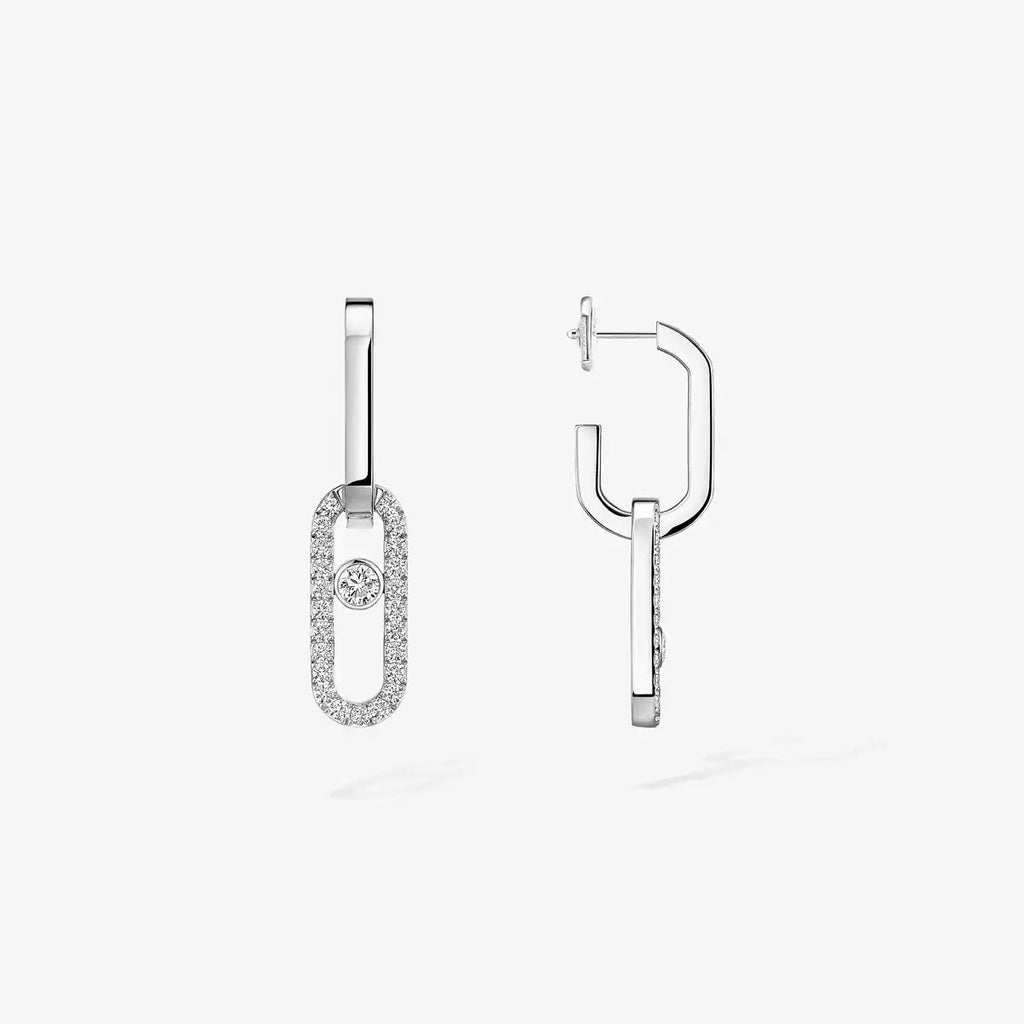 [Loco ]Move Link Diamond Earrings