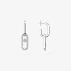 [Loco ]Move Link Diamond Earrings