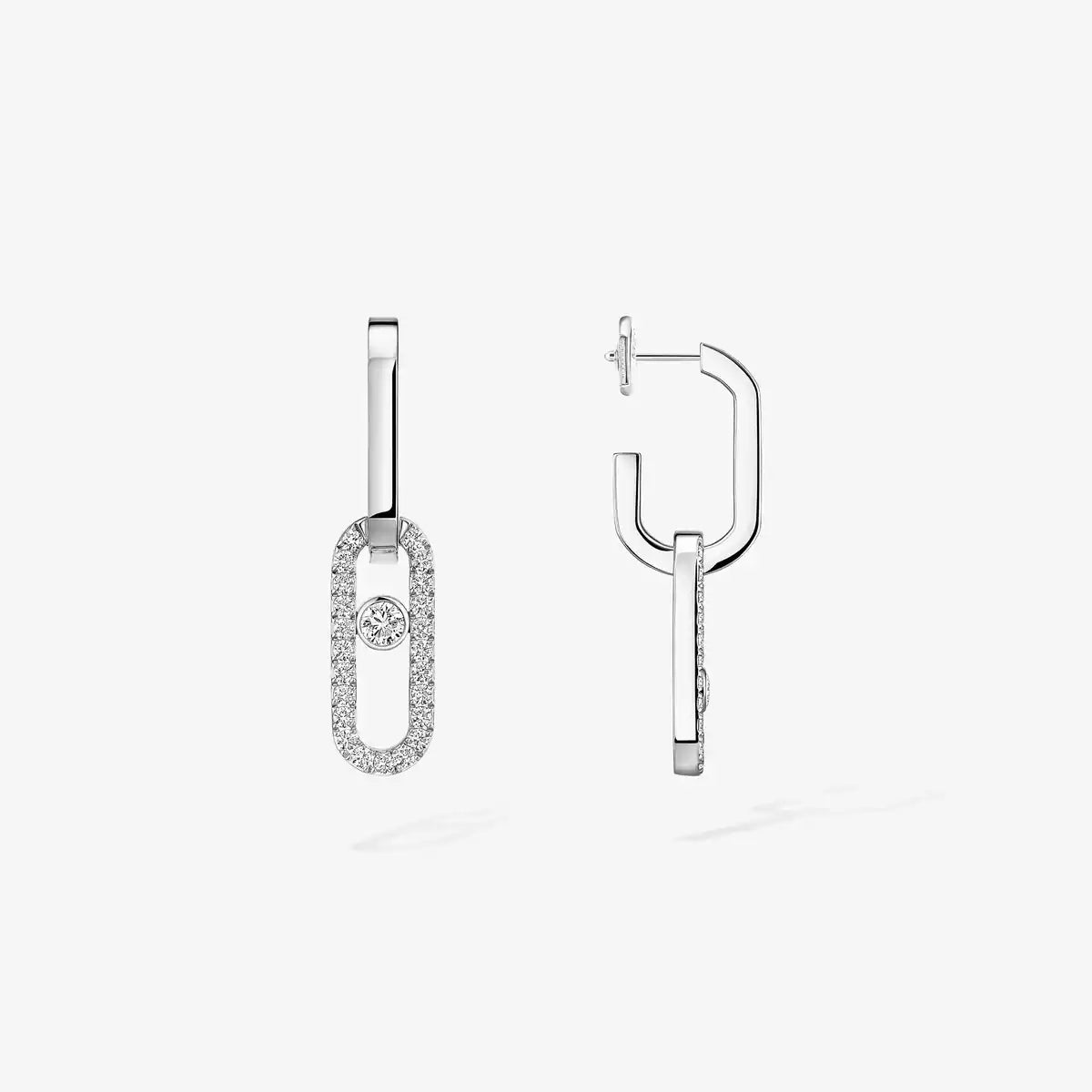[Loco ]Move Link Diamond Earrings