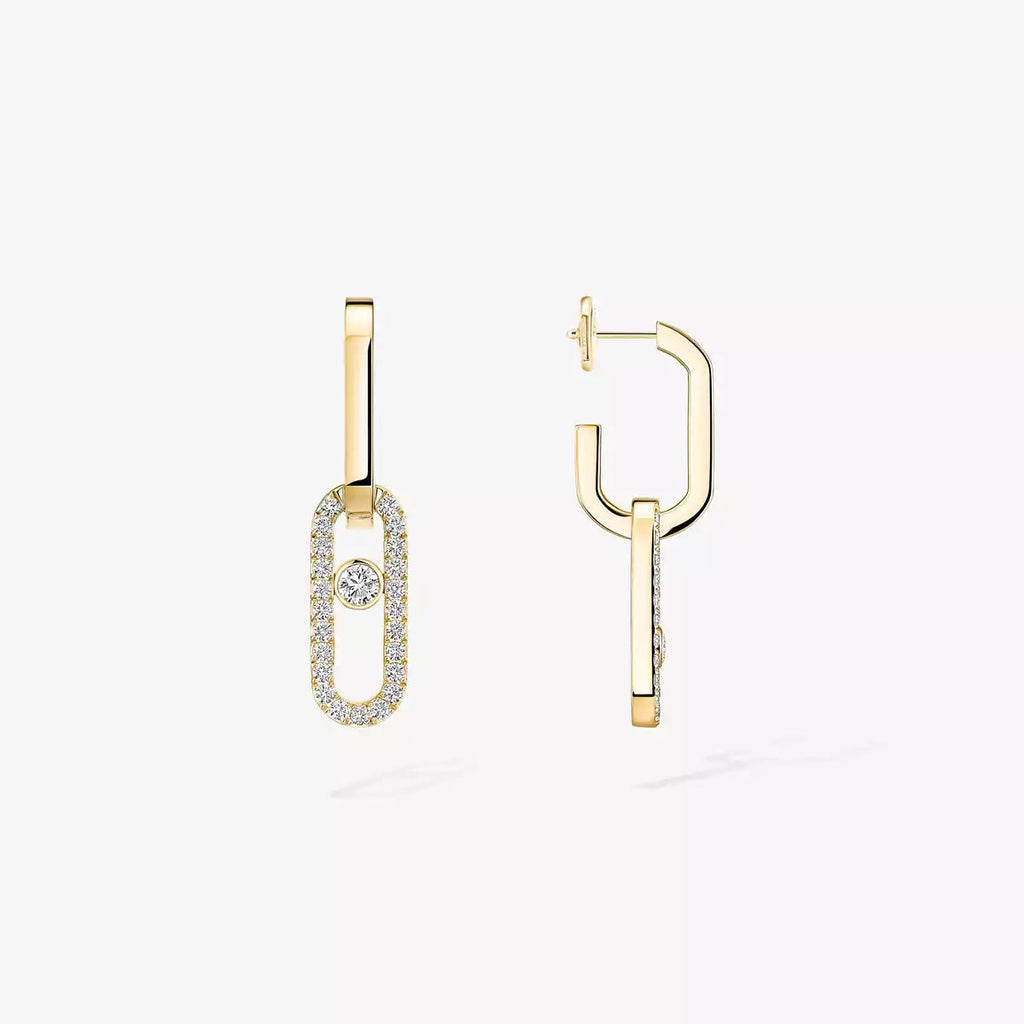 [Loco ]Move Link Diamond Earrings