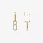 [Loco ]Move Link Diamond Earrings