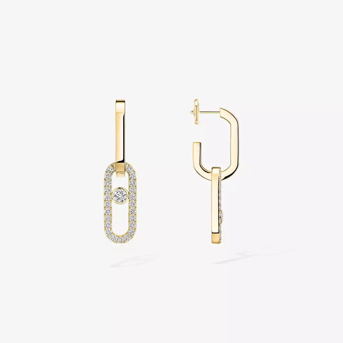 [Loco ]Move Link Diamond Earrings