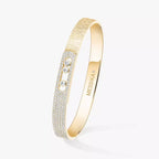 [Loco ]Move Noa Ciselé half pavé bangle