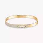 [Loco ]Move Noa Rose Gold Pavé Diamond Bangle Bracelet