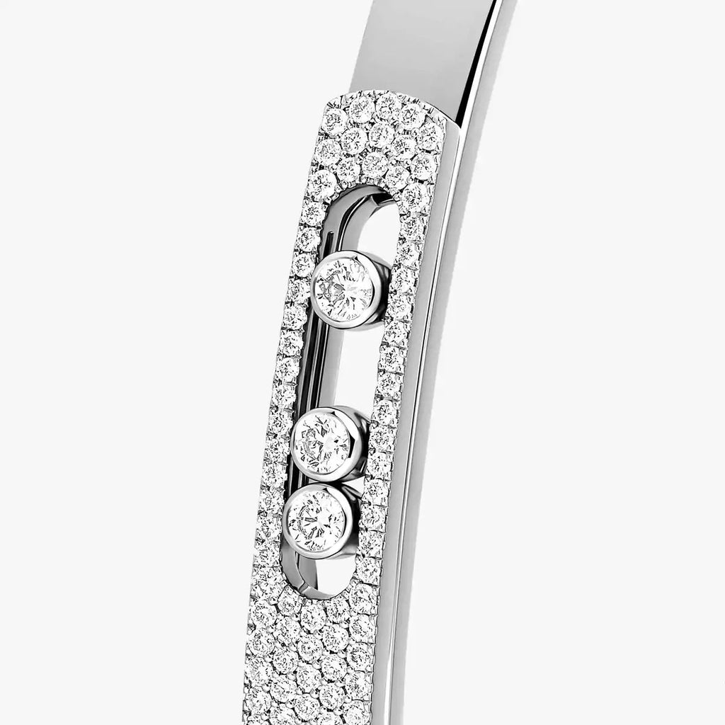 [Loco ]Move Noa Rose Gold Pavé Diamond Bangle Bracelet