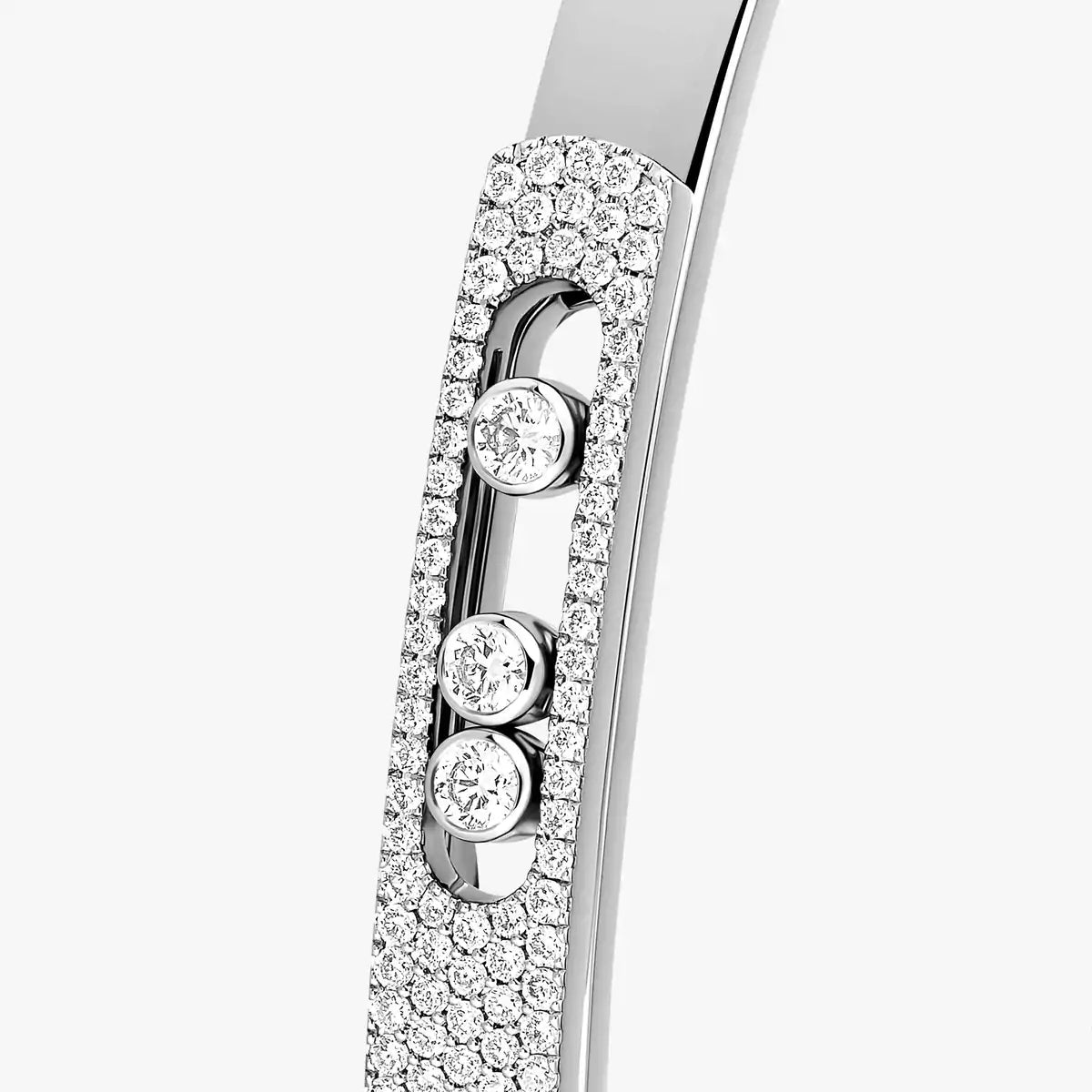 [Loco ]Move Noa Rose Gold Pavé Diamond Bangle Bracelet