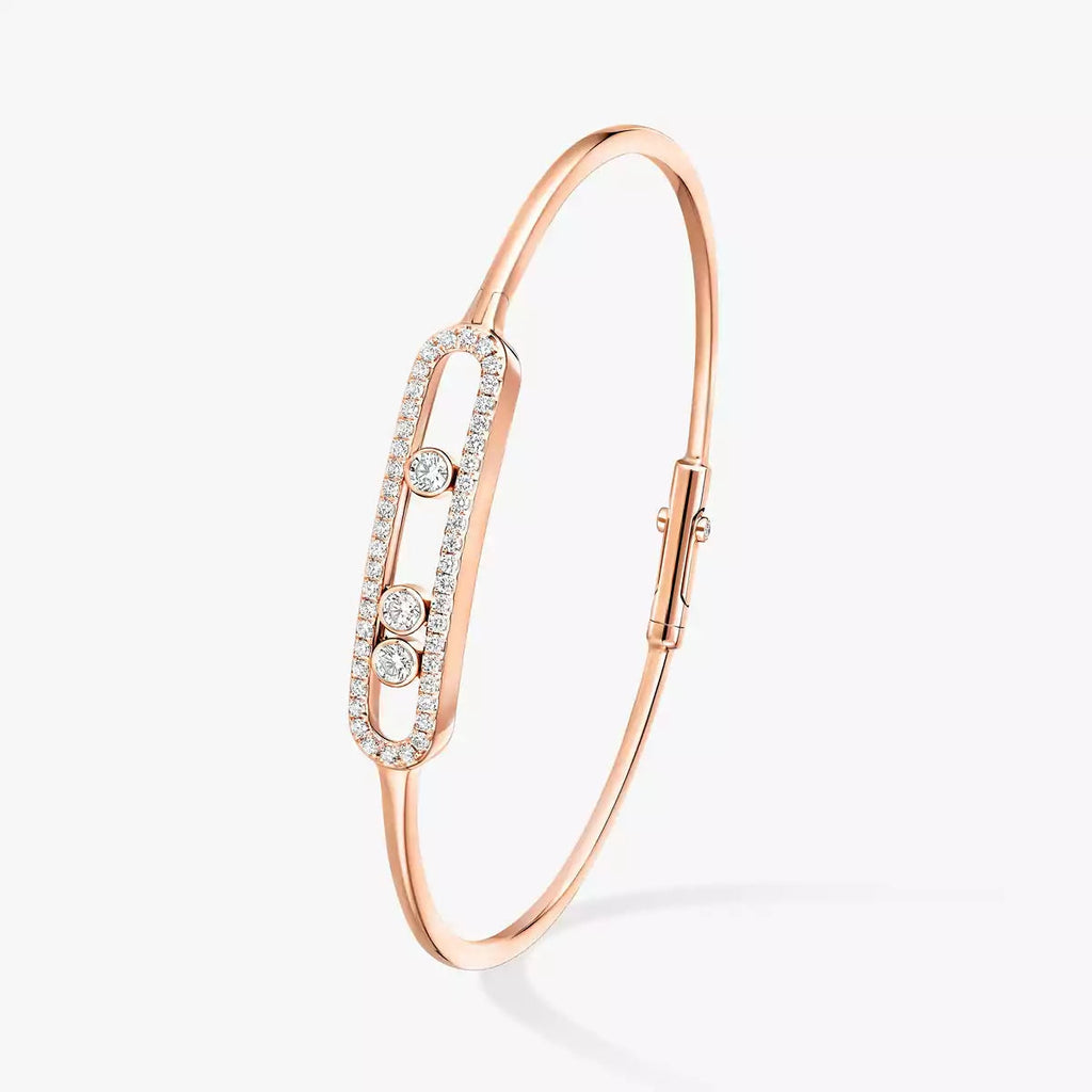 [Loco ]Move Pavé Diamond Bangle Bracelet M