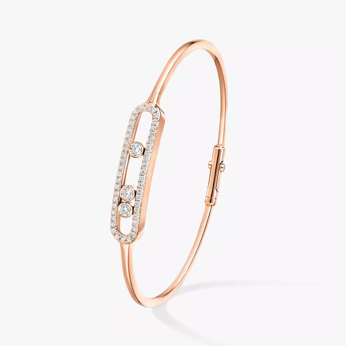 [Loco ]Move Pavé Diamond Bangle Bracelet M