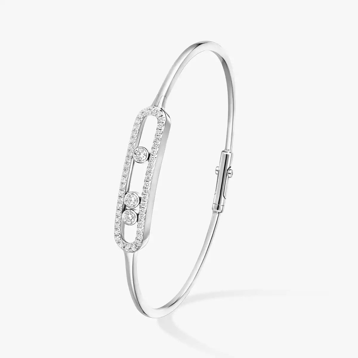 [Loco ]Move Pavé Diamond Bangle Bracelet M