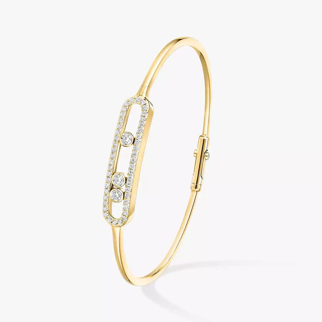 [Loco ]Move Pavé Diamond Bangle Bracelet M