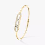 [Loco ]Move Pavé Diamond Bangle Bracelet M