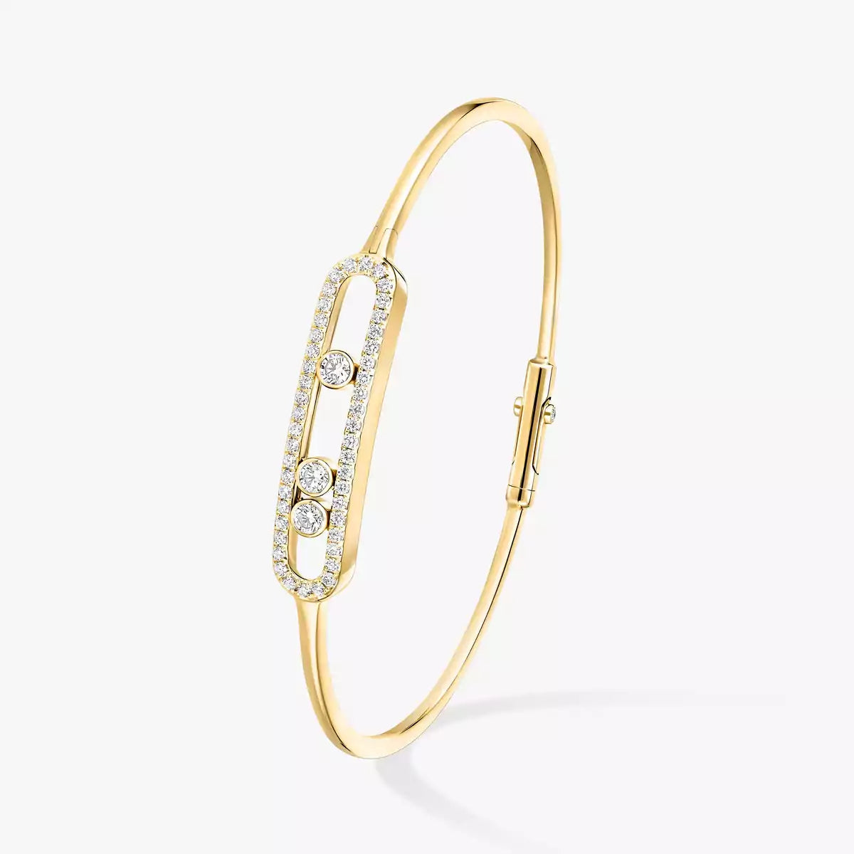 [Loco ]Move Pavé Diamond Bangle Bracelet M