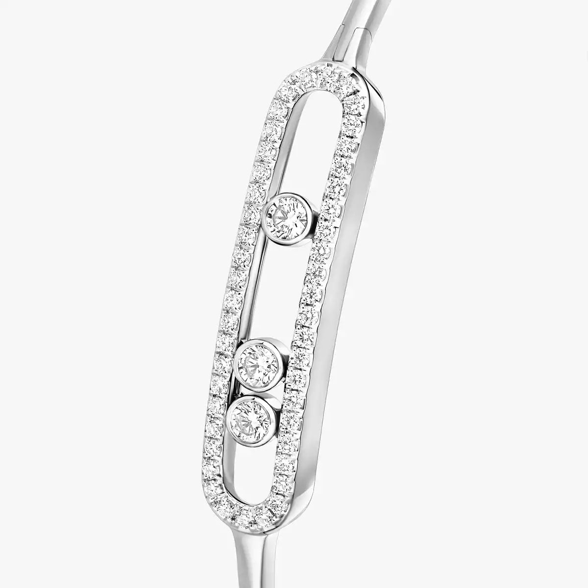 [Loco ]Move Pavé Diamond Bangle Bracelet M