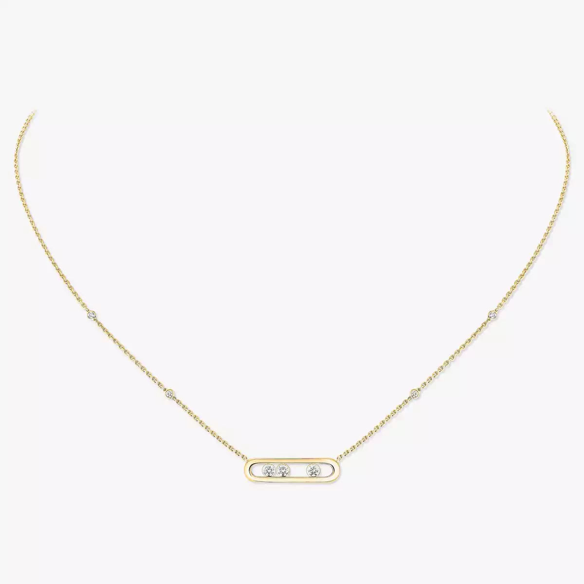 [Loco ] Baby Move Gold Diamond Necklace
