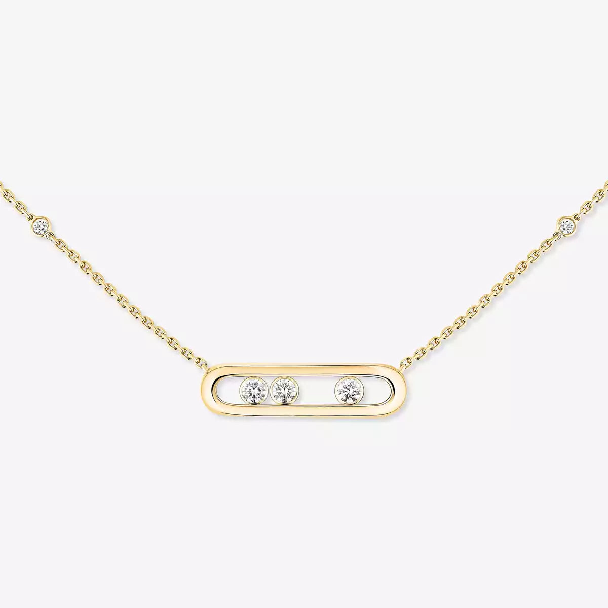 [Loco ] Baby Move Gold Diamond Necklace
