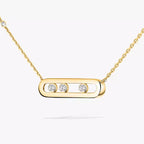[Loco ] Baby Move Gold Diamond Necklace