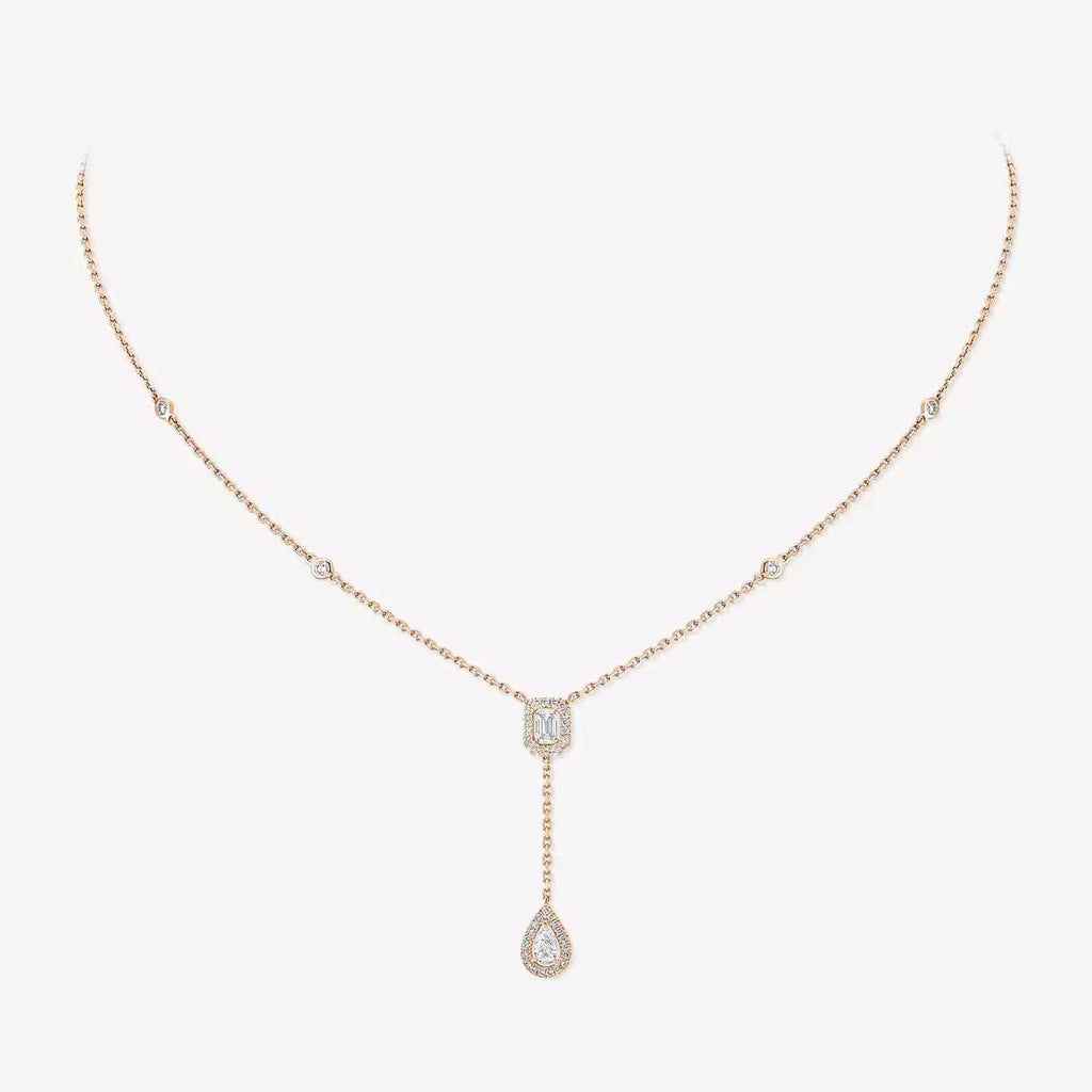 [Loco ]Gold Diamond Tie Necklace