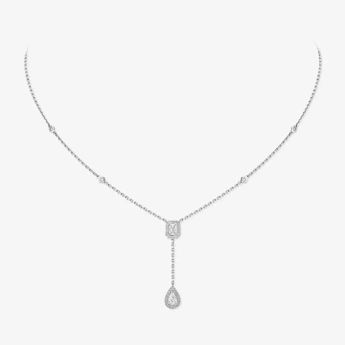 [Loco ]Gold Diamond Tie Necklace