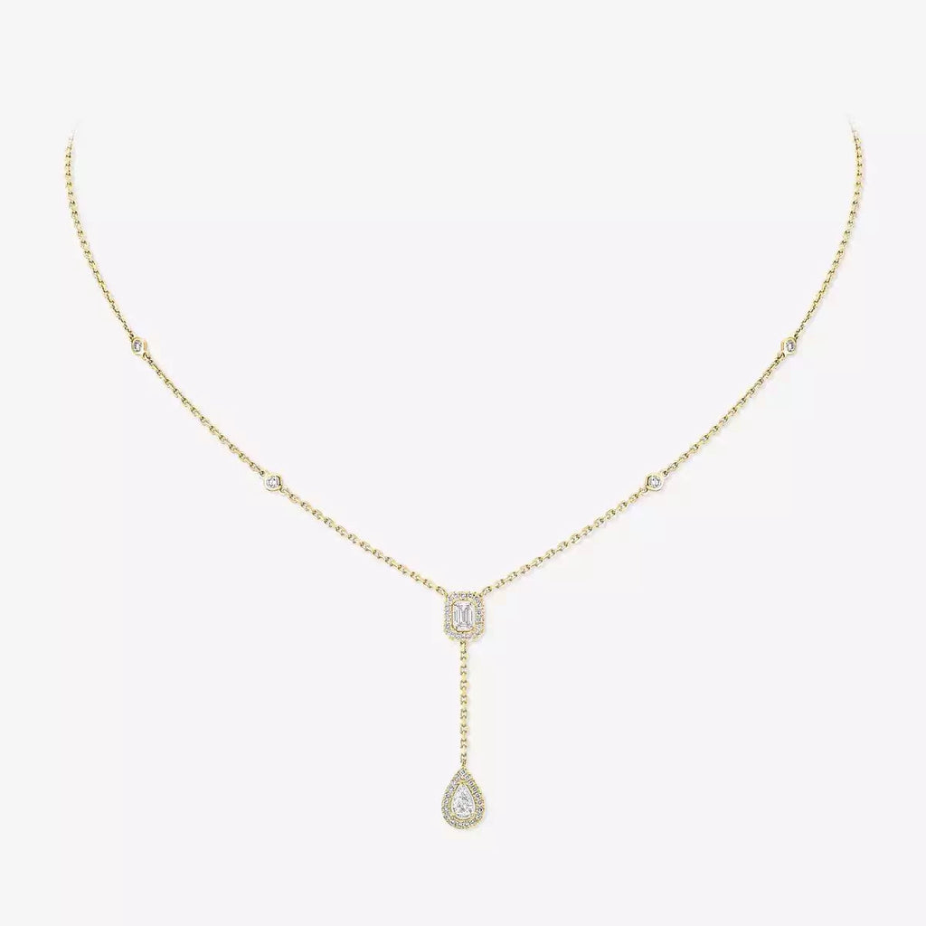 [Loco ]Gold Diamond Tie Necklace