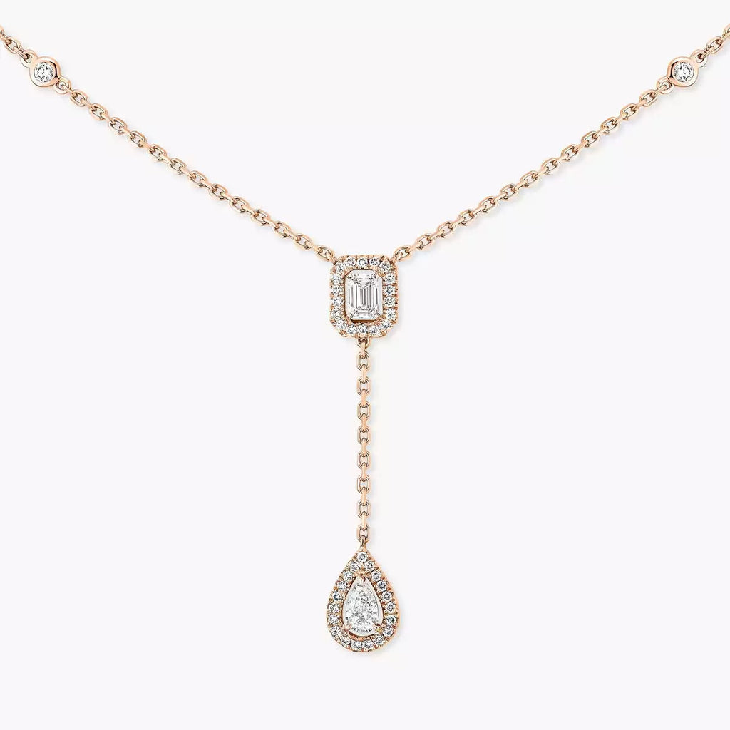 [Loco ]Gold Diamond Tie Necklace