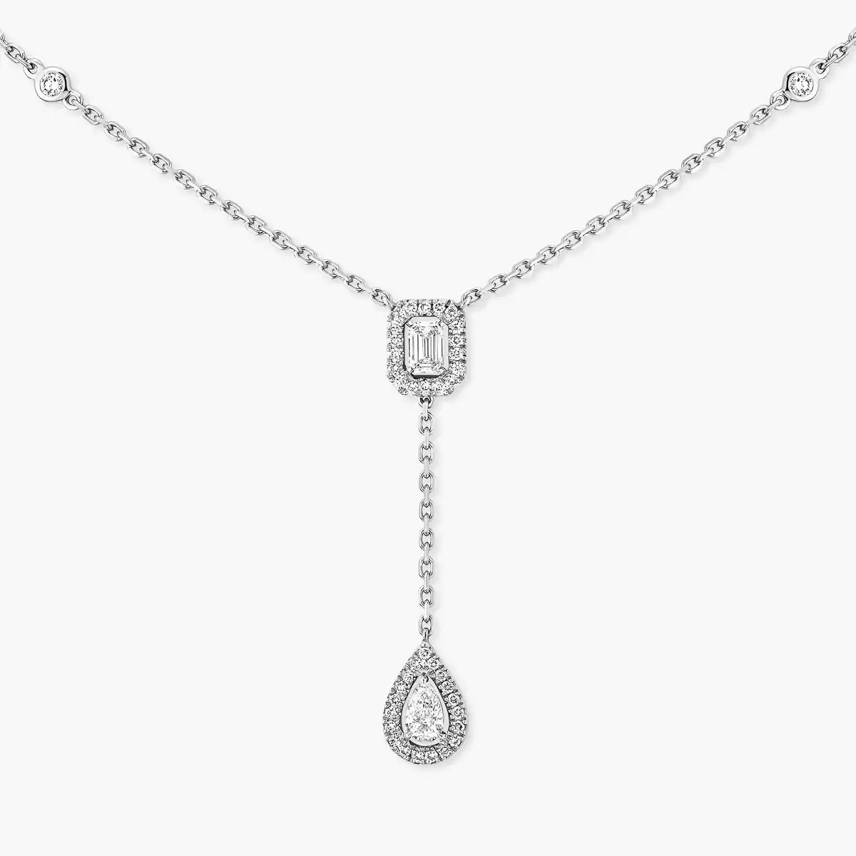 [Loco ]Gold Diamond Tie Necklace