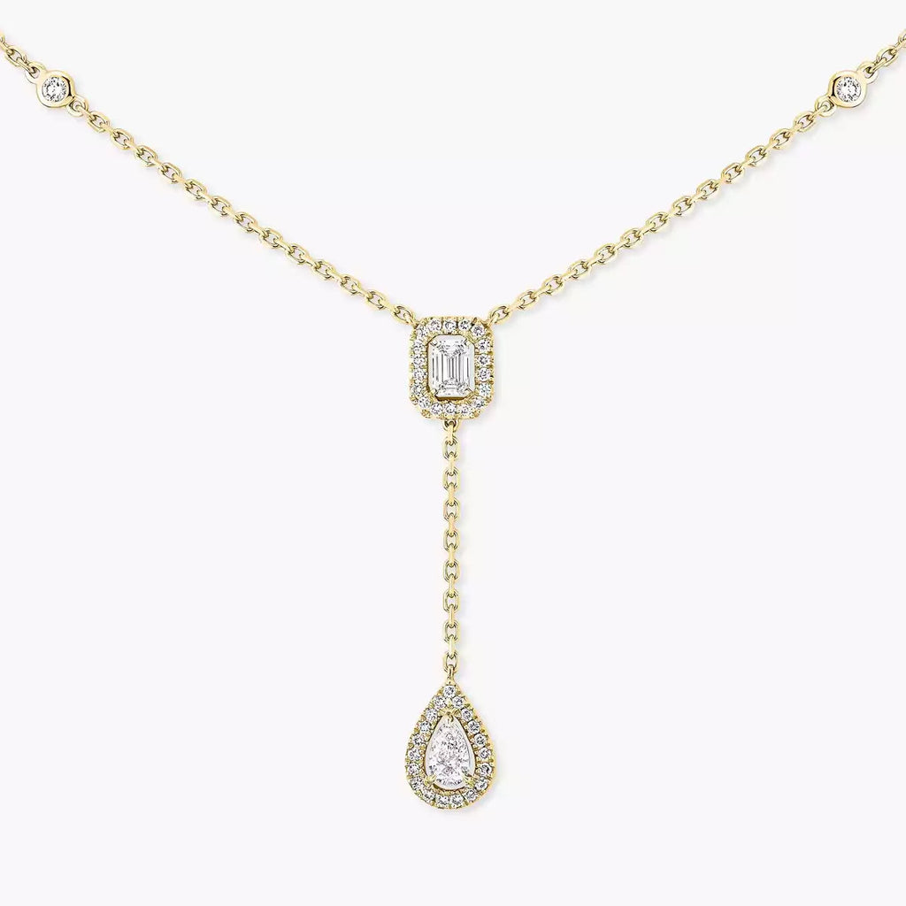 [Loco ]Gold Diamond Tie Necklace