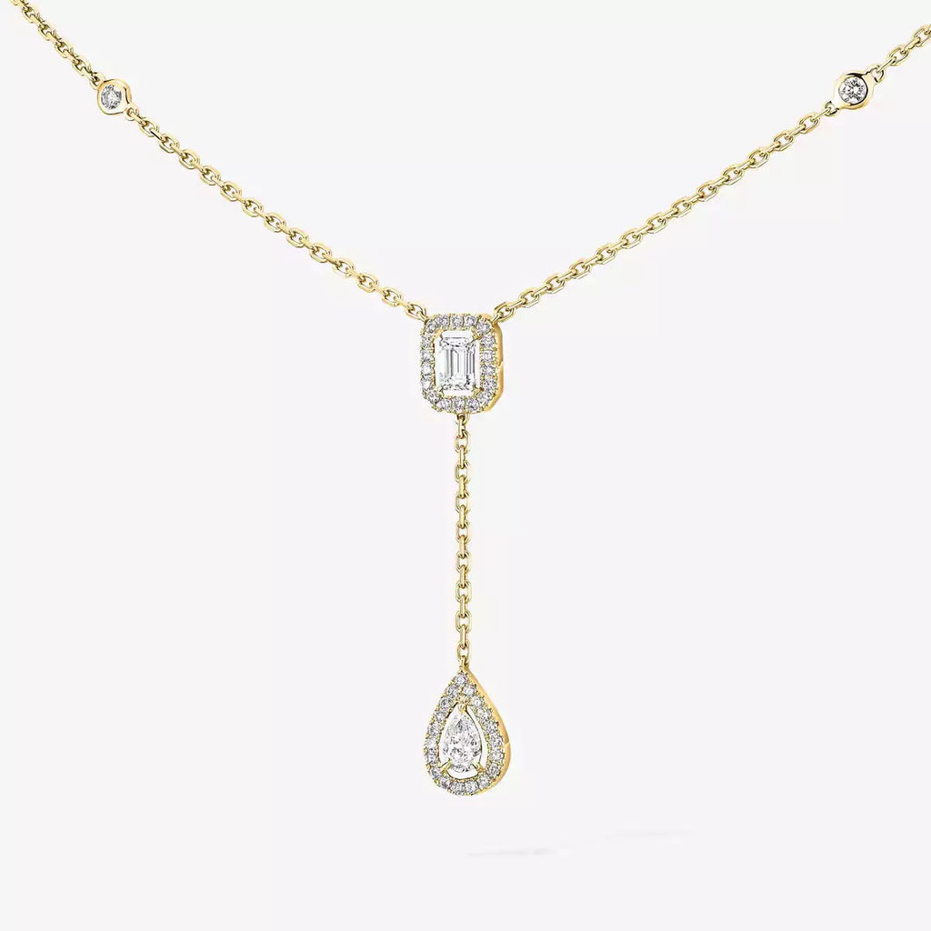 [Loco ]Gold Diamond Tie Necklace