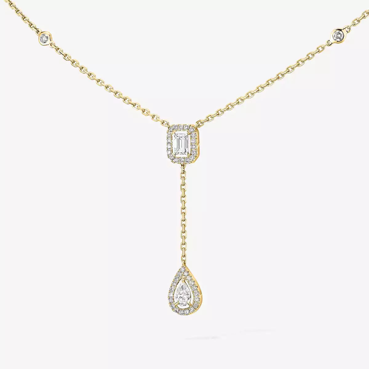 [Loco ]Gold Diamond Tie Necklace