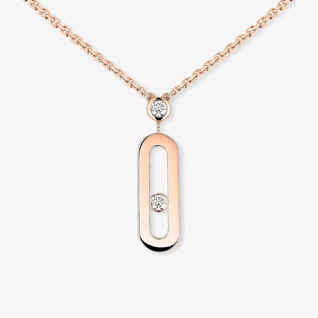 [Loco ] Move Uno Gold Diamond Long Necklace