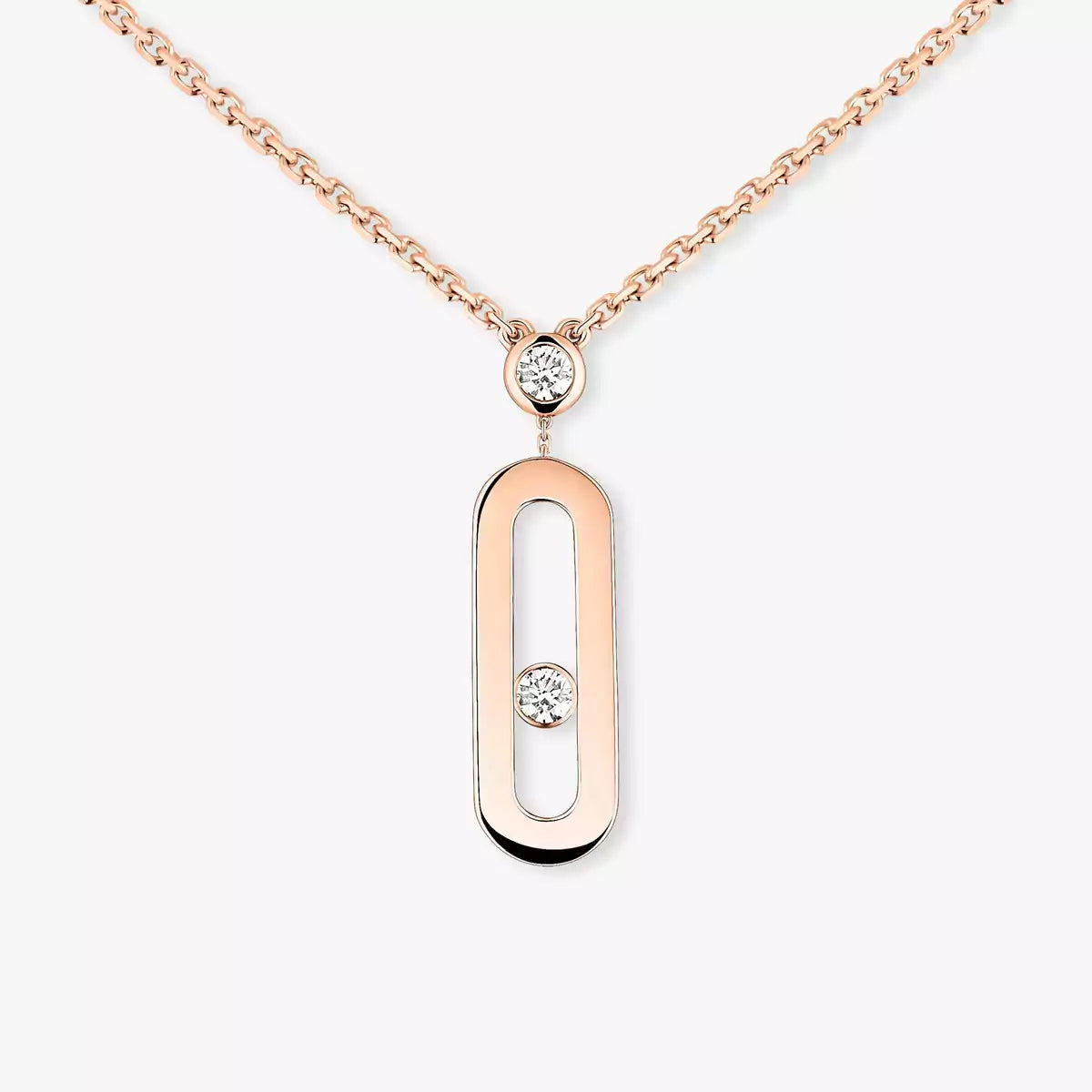 [Loco ] Move Uno Gold Diamond Long Necklace