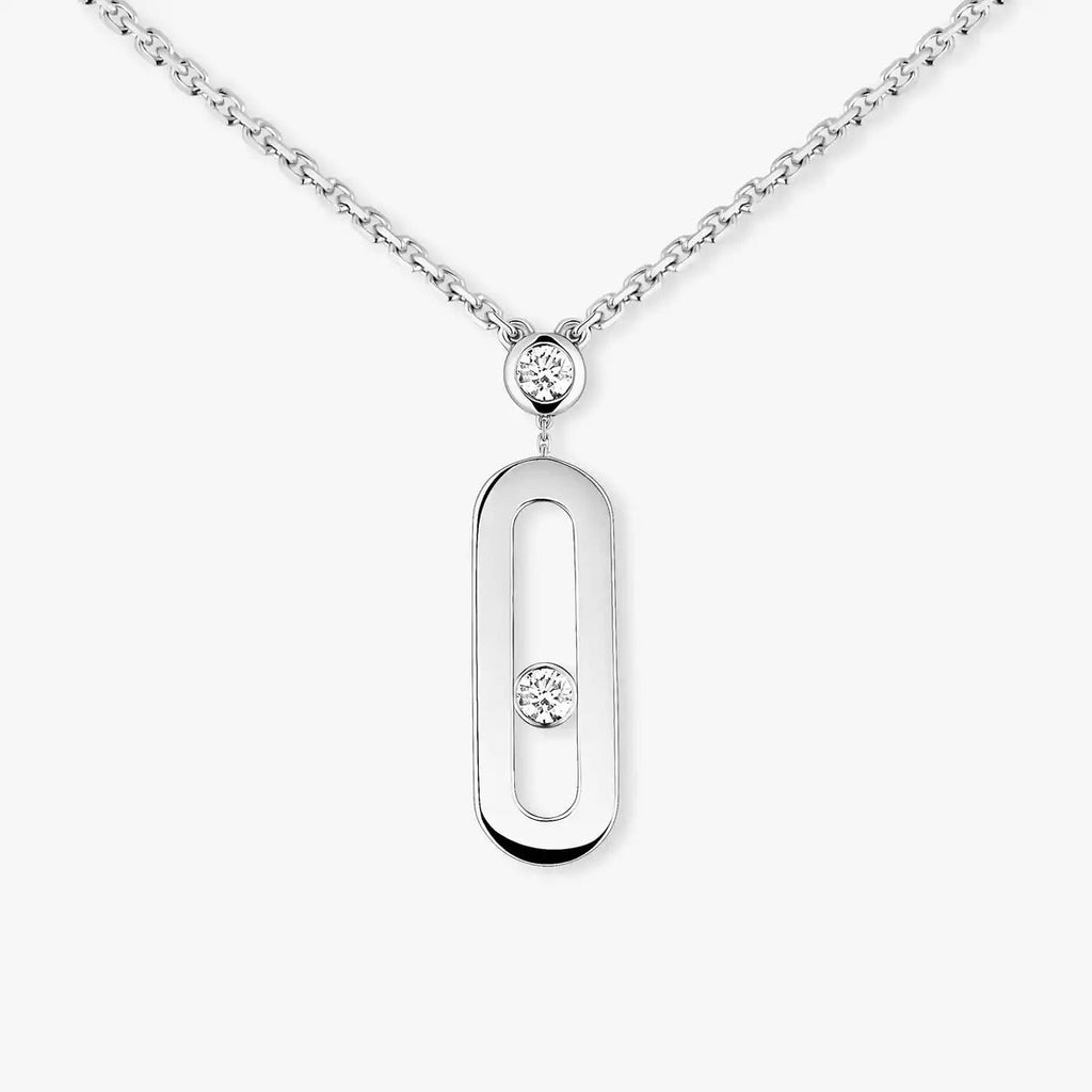 [Loco ] Move Uno Gold Diamond Long Necklace
