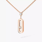 [Loco ] Move Uno Gold Diamond Long Necklace