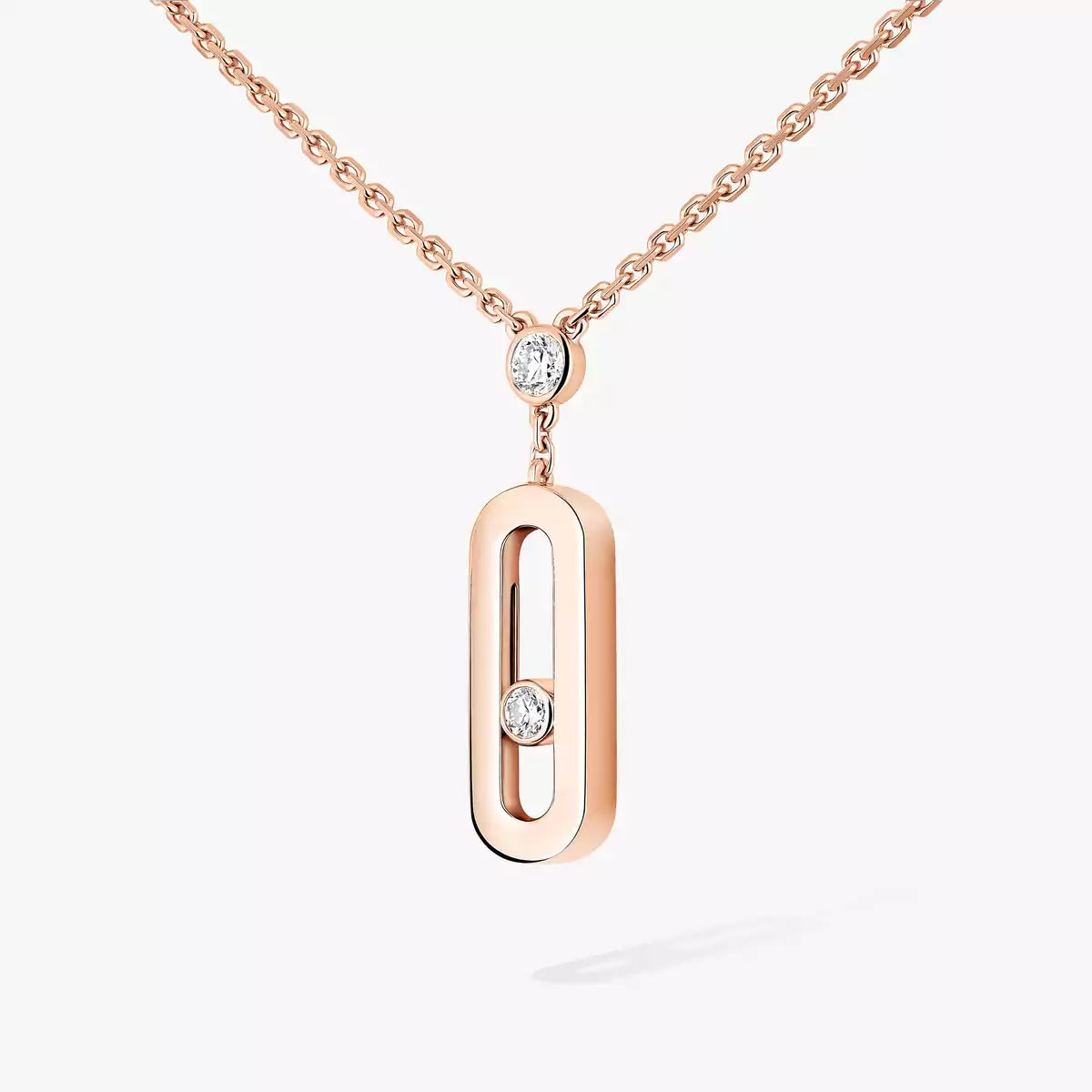 [Loco ] Move Uno Gold Diamond Long Necklace