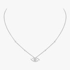 [Loco jewelrys]Pave_ Diamond Necklace Lucky Eye