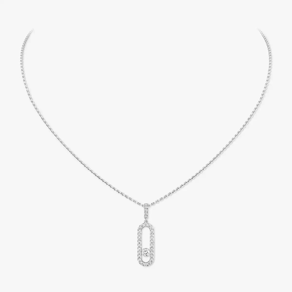 [Loco ]Move Uno Diamond Necklace in Rose Gold