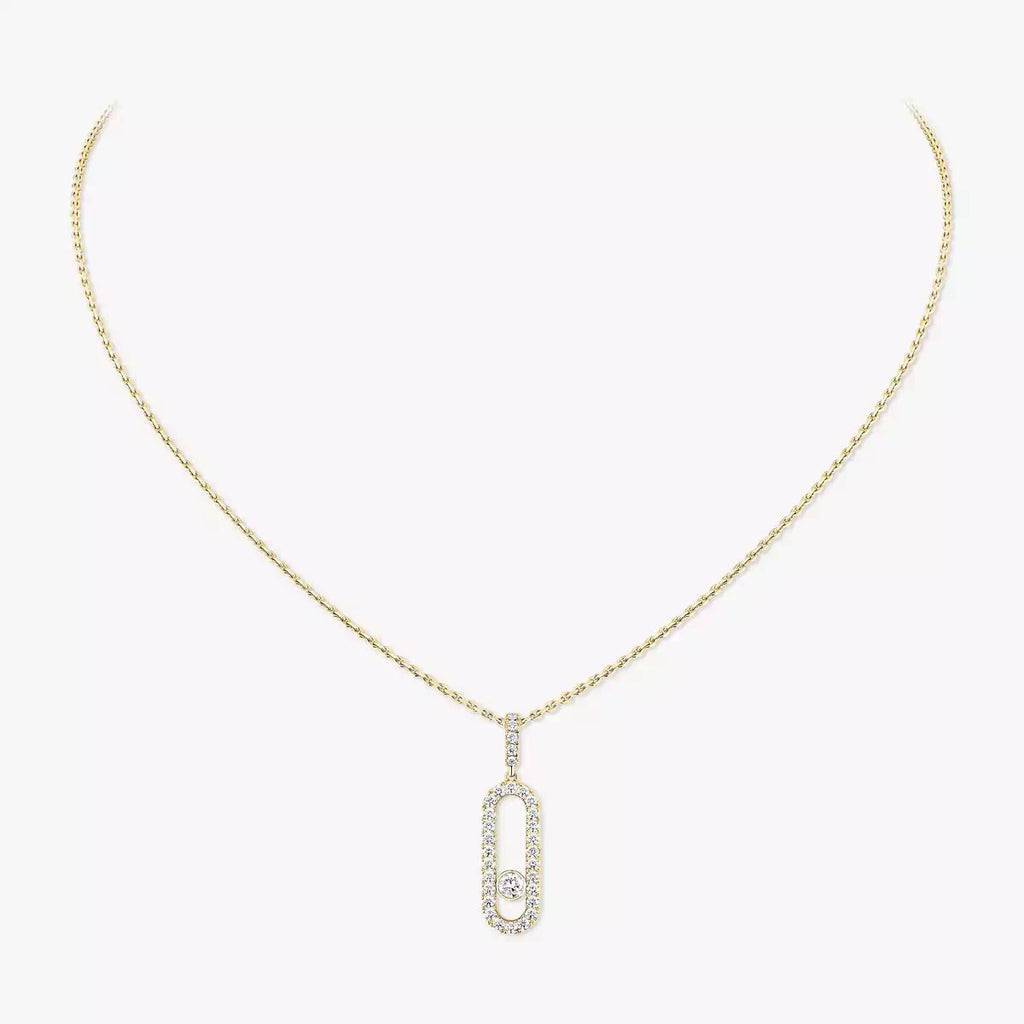 [Loco ]Move Uno Diamond Necklace in Rose Gold