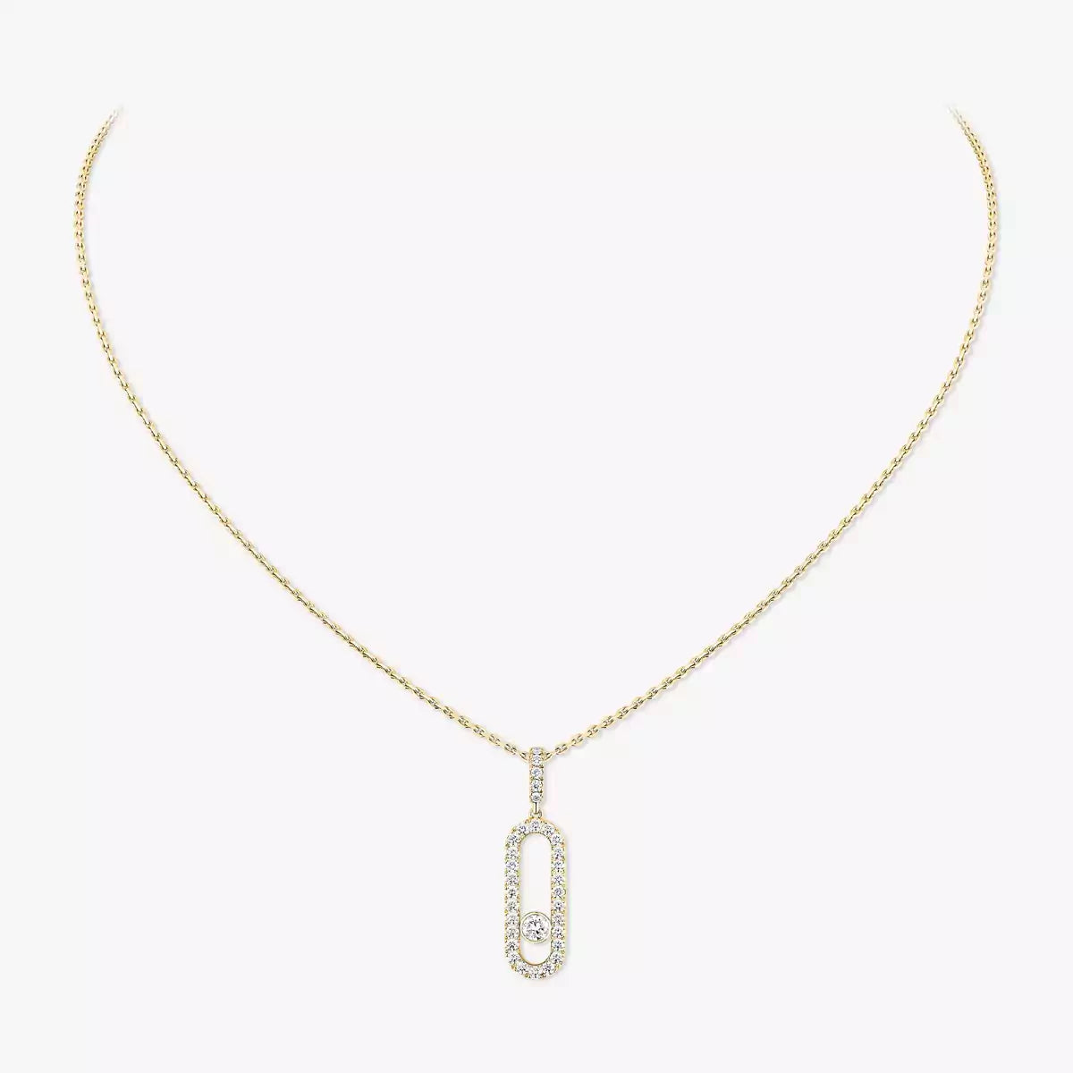 [Loco ]Move Uno Diamond Necklace in Rose Gold