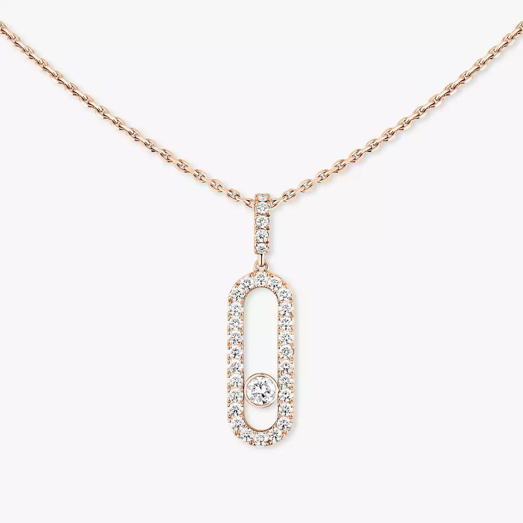 [Loco ]Move Uno Diamond Necklace in Rose Gold