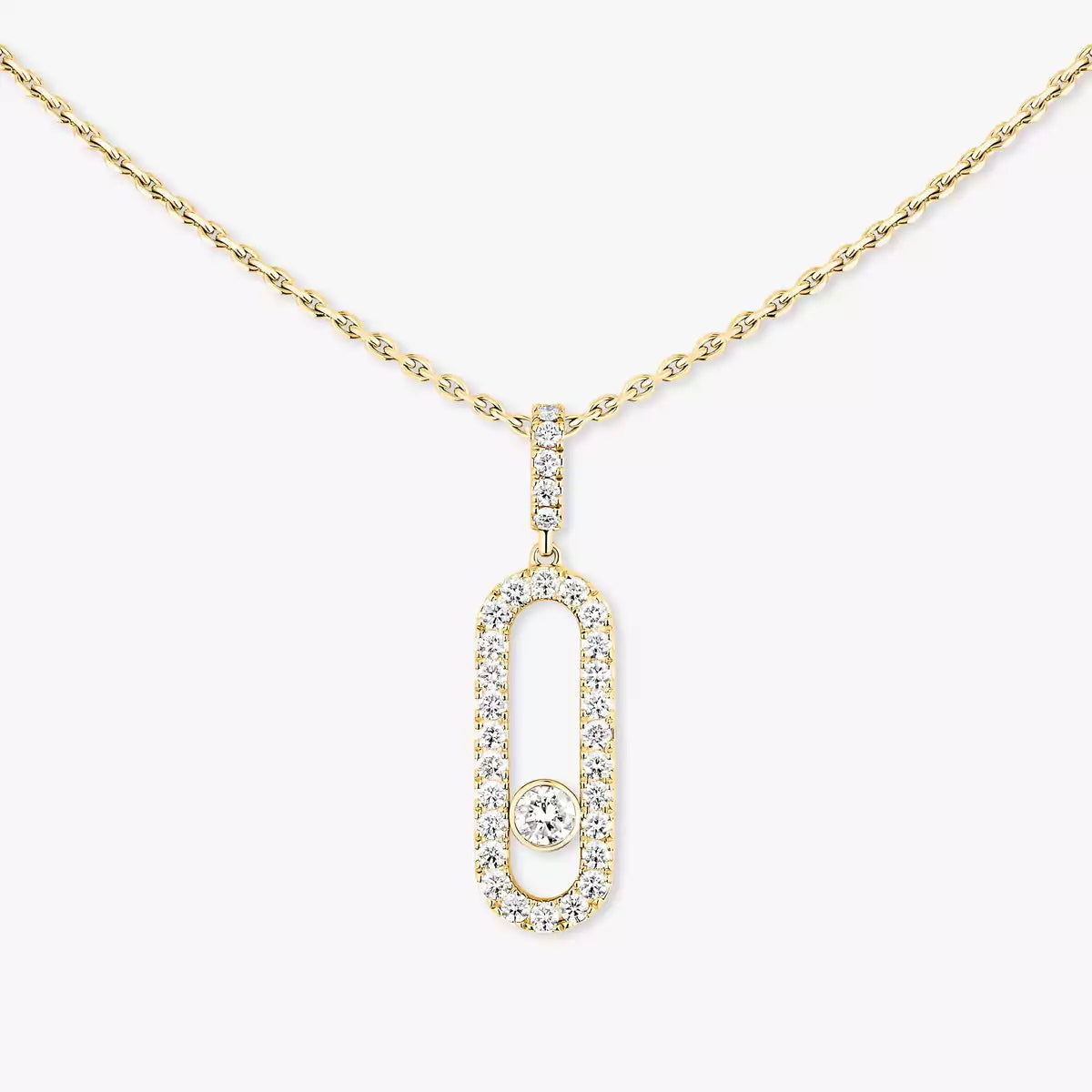 [Loco ]Move Uno Diamond Necklace in Rose Gold