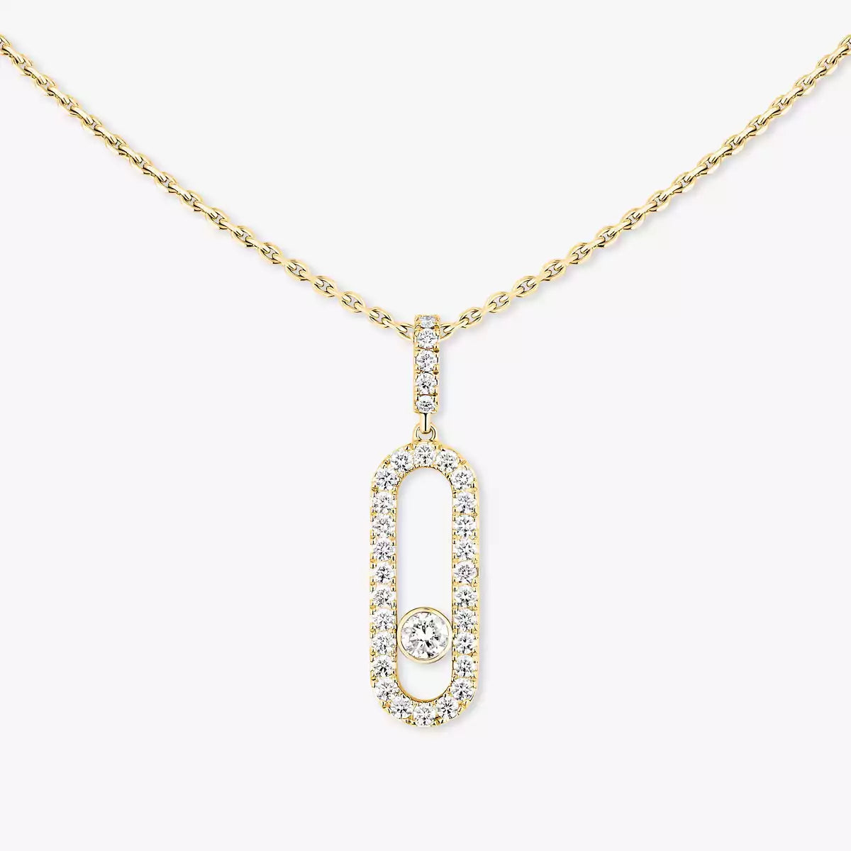 [Loco]Move Uno Diamond Necklace in Rose Gold