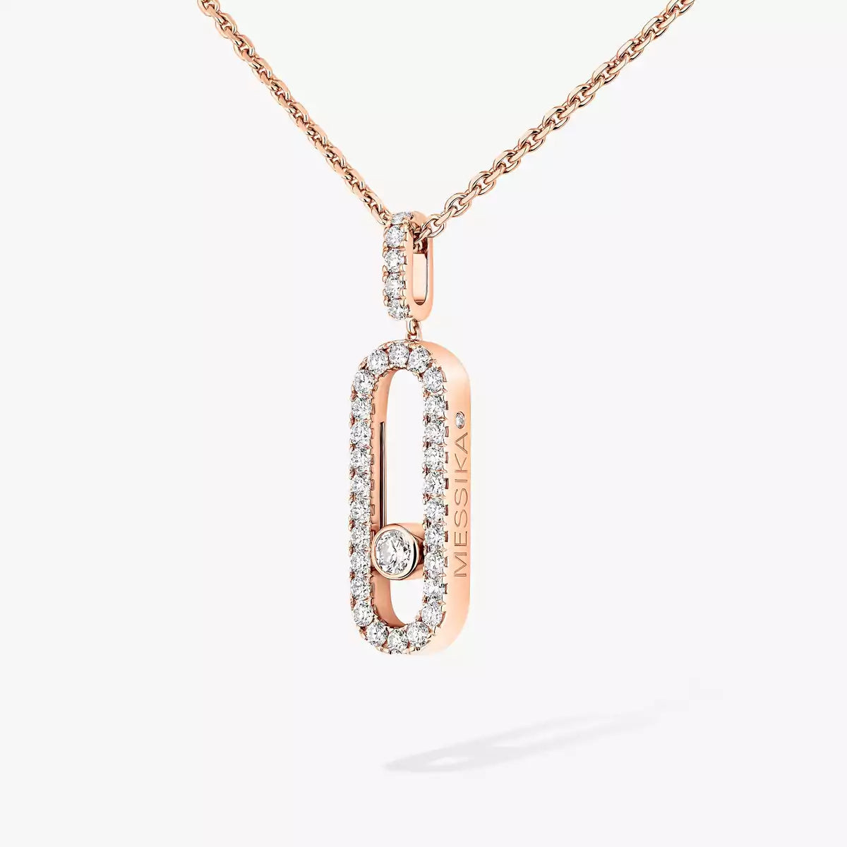 [Loco ]Move Uno Diamond Necklace in Rose Gold